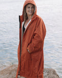 Escapism Sherpa Lined Changing Robe in Rust