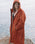 Escapism Sherpa Lined Changing Robe in Rust