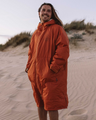 Escapism Sherpa Lined Changing Robe in Rust