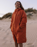 Escapism Sherpa Lined Changing Robe in Rust