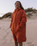 Escapism Sherpa Lined Changing Robe in Rust
