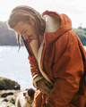 Escapism Sherpa Lined Changing Robe in Rust