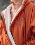Escapism Sherpa Lined Changing Robe in Rust