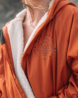 Escapism Sherpa Lined Changing Robe in Rust