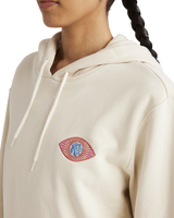 The RVCA Womens Jupiter Slouched Hoodie in Natural