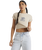 The RVCA Womens Good Day Baby T-Shirt in Light Khaki