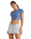 The RVCA Womens Buzzed Crop Baby T-Shirt in Coronet Blue