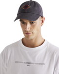 The RVCA Mens Jupiter Cap in Washed Black