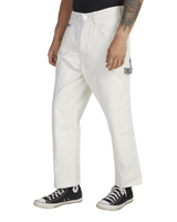 The RVCA Mens Painters Trousers in Eggshell