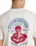 The RVCA Mens Charmer T-Shirt in Antique White