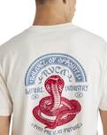 The RVCA Mens Charmer T-Shirt in Antique White