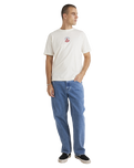 The RVCA Mens Charmer T-Shirt in Antique White