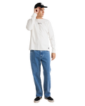 The RVCA Mens Benj Long Sleeve T-Shirt in Salt