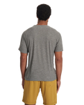The Vuori Mens Strato Tech T-Shirt in Heather Grey
