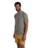 The Vuori Mens Strato Tech T-Shirt in Heather Grey