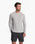 The Vuori Mens Waffle Crew Top in Light Heather Grey