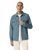 Waffle Shirt Jacket in Abyss