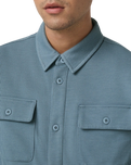 Waffle Shirt Jacket in Abyss