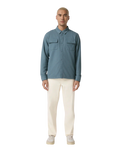 Waffle Shirt Jacket in Abyss
