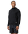 The Vuori Mens Ponto Performance 1/2 Zip Hoodie in Black Heather