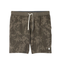 The Vuori Mens Banks Session Shorts in Root Earth Linen Texture