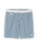 Banks Volley Shorts in Dusty Blue Slub Stripe