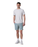 Banks Volley Shorts in Dusty Blue Slub Stripe