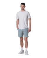 Banks Volley Shorts in Dusty Blue Slub Stripe