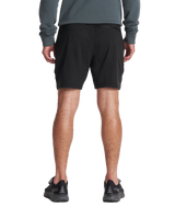 The Vuori Mens Ponto Shorts in Black Heather