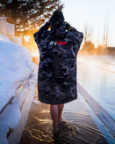 The Dryrobe Advance Long Sleeved Dryrobe in Camo & Grey
