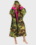 The Dryrobe Advance Long Sleeved Dryrobe in Camo & Grey