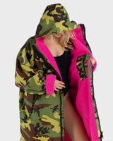 The Dryrobe Advance Long Sleeved Dryrobe in Camo & Grey