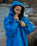 The Dryrobe Advance Long Sleeved Dryrobe in Cobalt Blue & Black