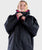 The Dryrobe Kids Advance Long Sleeved Dryrobe in Black & Pink