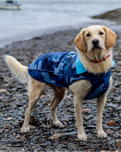 The Dryrobe Dog Dryrobe in Blue Camo & Blue | Available at Anns Cottage