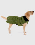 The Dryrobe Dog Dryrobe in Forest Green & Black