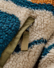 Valiant Deep-Pile Sherpa Fleece Jacket in Abstract Trails Pebble Grey