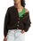 The American Vintage Womens Vitow Cardigan in Melange Coffee