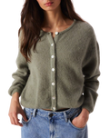 Vitow Cardigan in Kaki Multichine