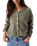 Vitow Cardigan in Kaki Multichine