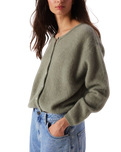 Vitow Cardigan in Kaki Multichine