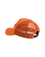 Classic Patch Curved Bill Trucker Cap in Flame