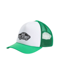 Classic Patch Curved Bill Trucker Cap in Vivid Verdant