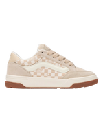 The Vans Girls Girls Hylane Shoes in Geo Check Oatmeal