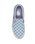 The Vans Womens Classic Slip On Shoes in Checkerboard Light Blue