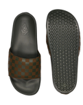 The Vans Mens La Costa Sliders in Obsidian Fern