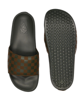 The Vans Mens La Costa Sliders in Obsidian Fern