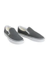 The Vans Mens UA Classic Slip On Shoes in Charcoal