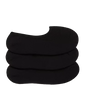 Classic No Show Socks (3 Pack) in Black