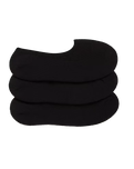 Classic No Show Socks (3 Pack) in Black